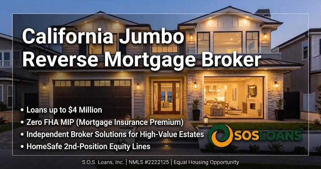 Luxury California home representing high-value property equity and jumbo reverse mortgage options