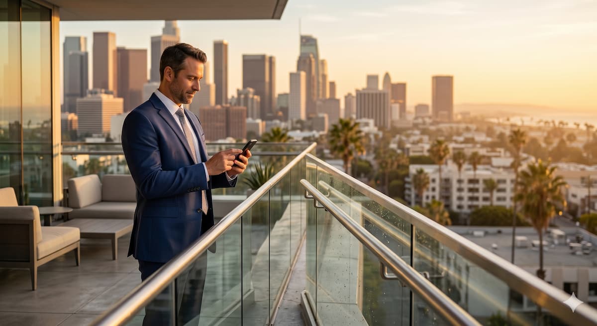 California professional reviewing a $5,000 personal loan qualification and credit score chart