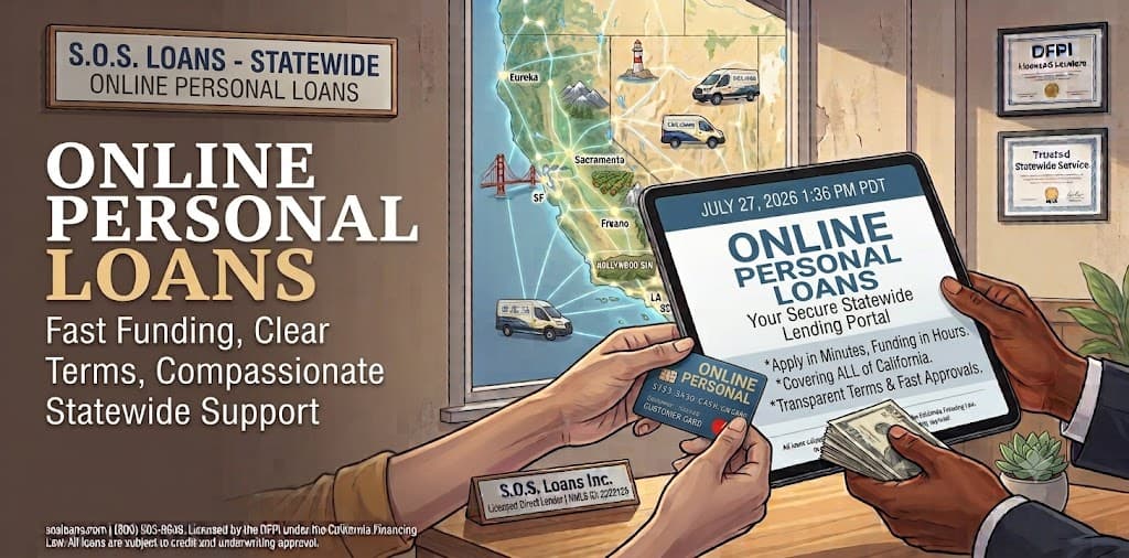 Professional reviewing a California $5,000 personal loan application